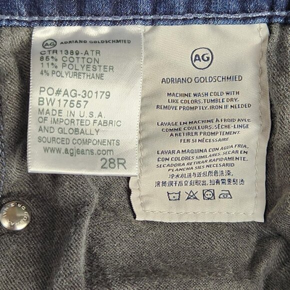 AG Adriano Goldschmied Jeans Womens 28R Blue Legging Ankle Skinny Contour 360 - Picture 11 of 11